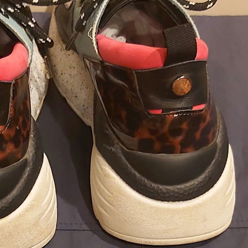 TSAKIRIS MALLAS women's sneakers size 39 leather used, multicolor