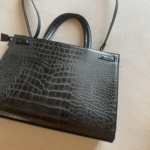 Bershka office style crossbody bag like new, black, large