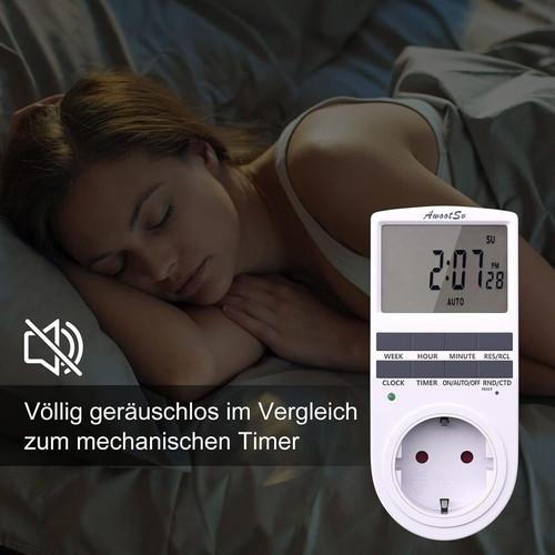 Digital weekly timer switch, electronic programmer 230V