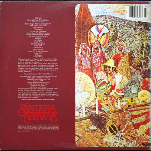Santana Abraxas vinyl like new, rock