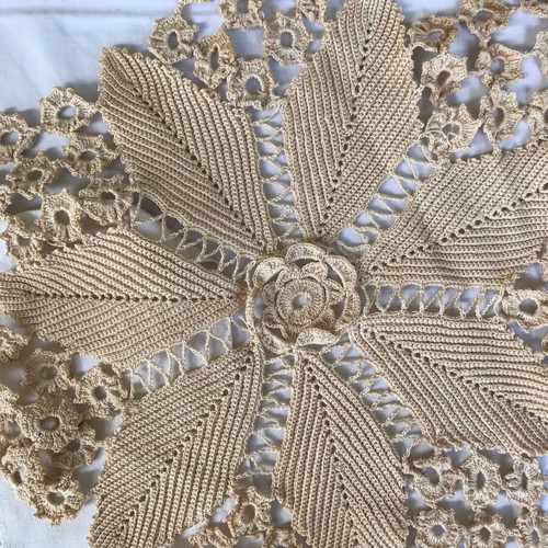 Set of handmade embroidery used, antique