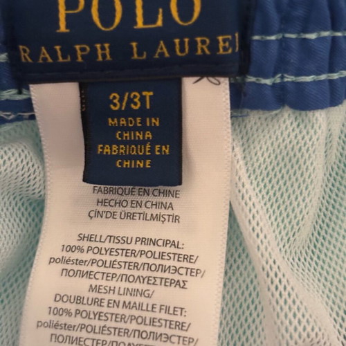 Ralph Lauren children's swimsuit size 3 years like new, turquoise