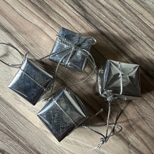 Paperchase London set of 20 used silver Christmas tree decorations