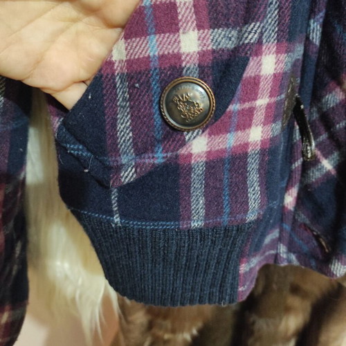 Wool plaid vintage blazer Etam weekend used, size S
