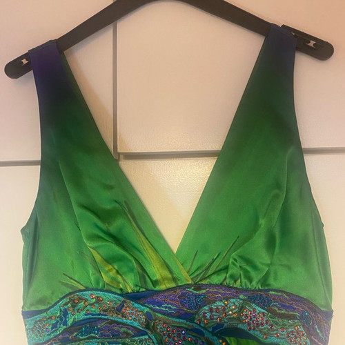 Gizia silk dress used, multicolor, size S