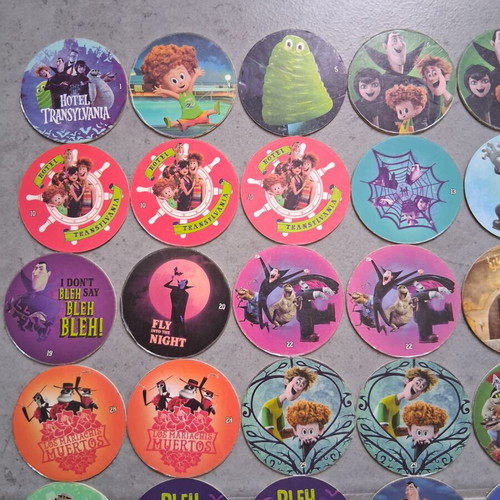 Chipicao Hotel Transylvania 2018 collectible caps set of 86, like new
