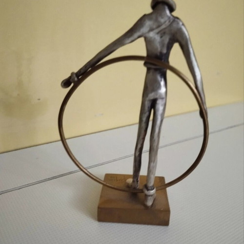 The Circle of Life silver and bronze sculpture, Alexia Jewelry