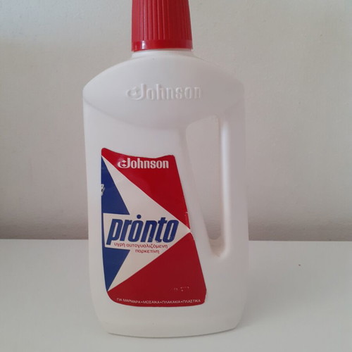Pronto liquid floor polish, Johnson