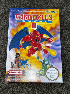 Re-pro box for Gargoyles Quest 2 Nintendo Nes game new