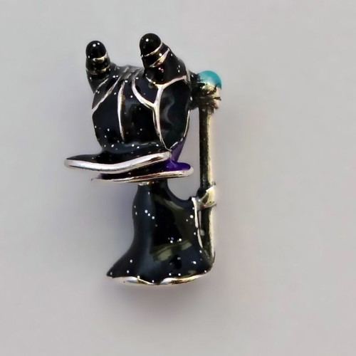 Charm Maleficent silver S925 with glow-in-the-dark enamel