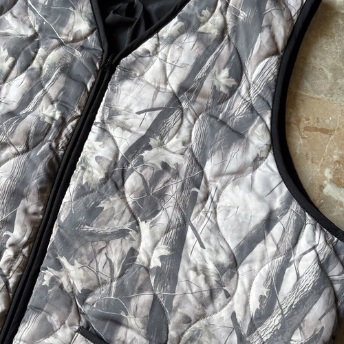 Sleeveless jacket, grey and beige, XL
