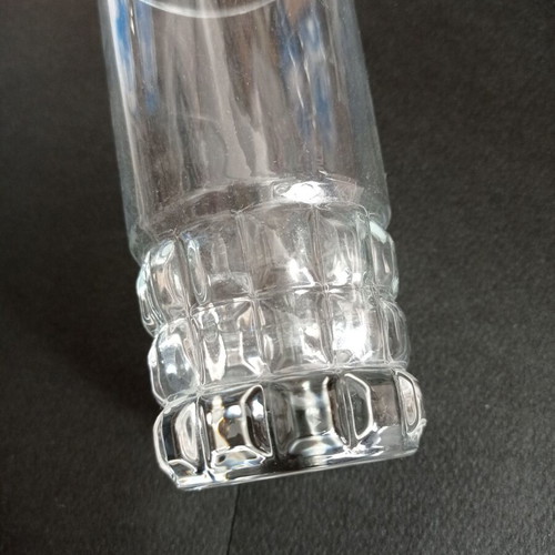 Water glasses used, set of 5 identical + 1 different design