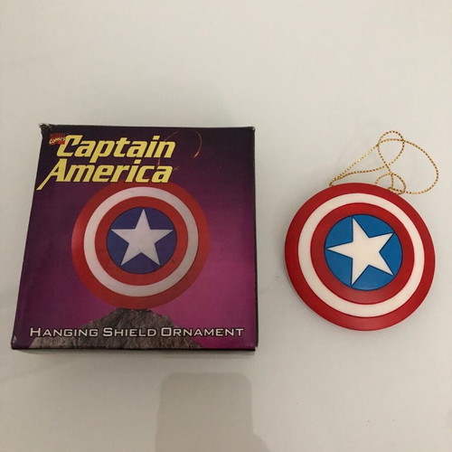 Captain America Shield ornament new, Marvel Comics 1998
