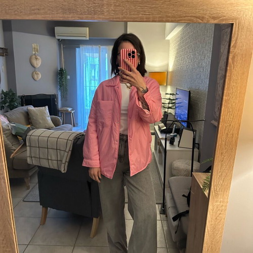 Zara thin pink jacket like new, women's small 13-14
