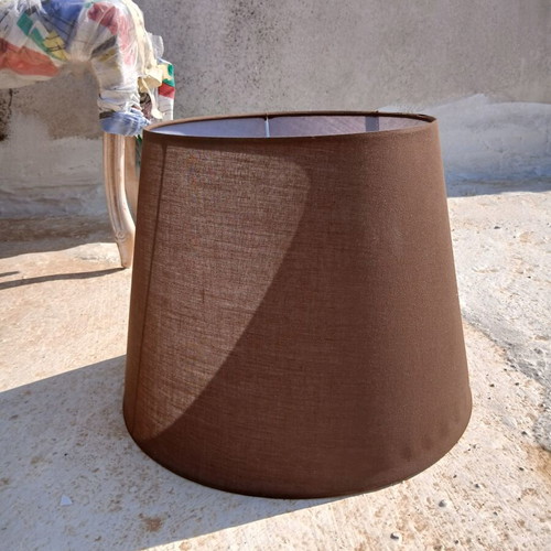 Brown lampshade for floor and table lamps, 30x40 cm