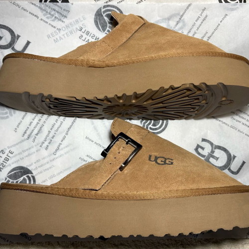 UGG GoldenGlow platform sandals brand new, chestnut color size 42
