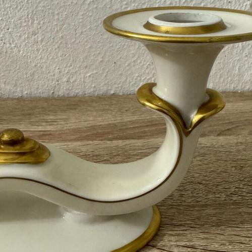 Eschenbach porcelain candlestick used, double, Germany