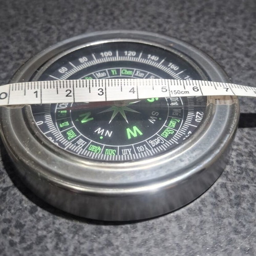 Metal Compass Feng Shui 7.5cm like new
