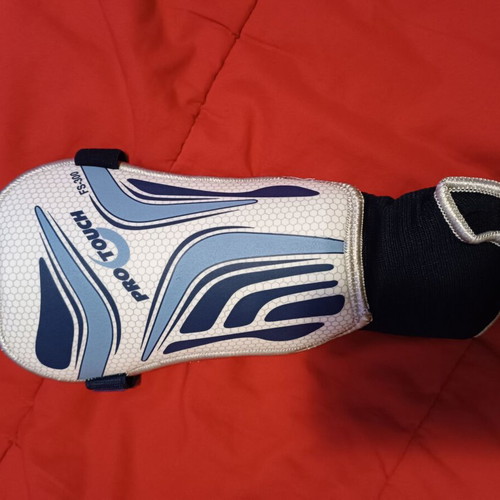Football shin guards new, size large