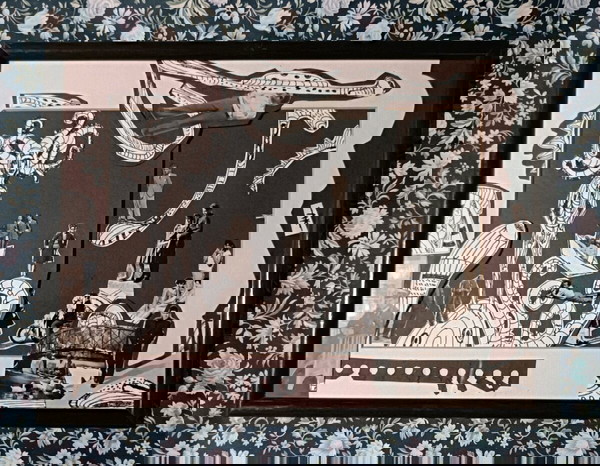 Modern retro-ζωγραφικη και κολάζ