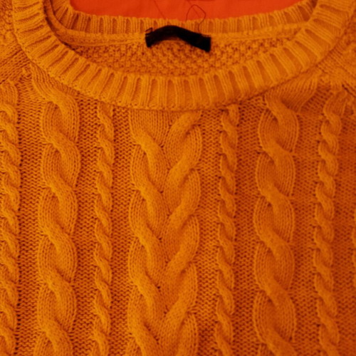 Knitted cotton Zara shirt size M like new, yellow