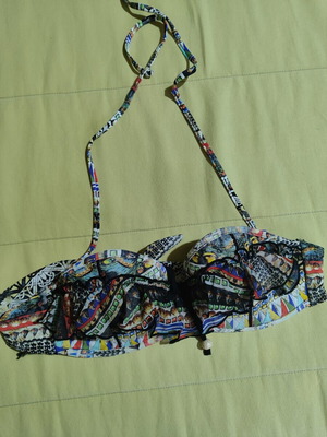 Swimsuit top used, multicolor by Actius, size M