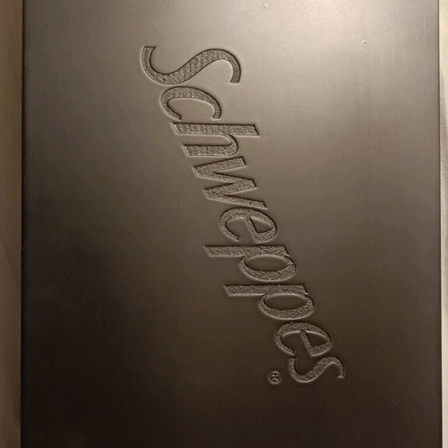 Barman set wooden luxury case Schweppes collectible box new