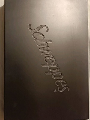 Barman set wooden luxury case Schweppes collectible box new