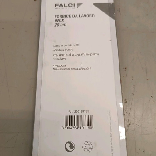 Falci 20cm inox general purpose scissors new