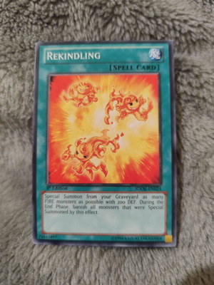 Rekindling Yu-Gi-Oh! card like new