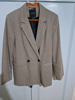Vero Moda checked jacket new, brown, size L