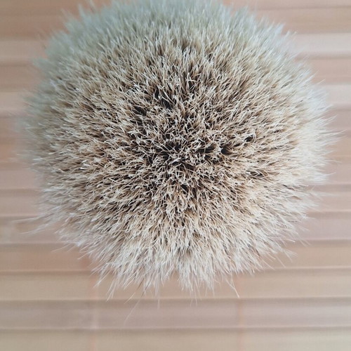 Elite Razor Amboyna Burl Shaving Brush like new, handmade USA
