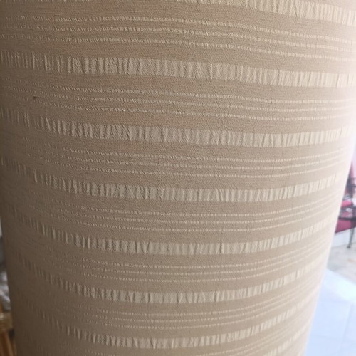Table lamp handmade with large copper base 45 cm used