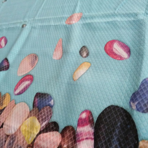 Italian summer blanket 2.50x2.60 decorated with pebbles