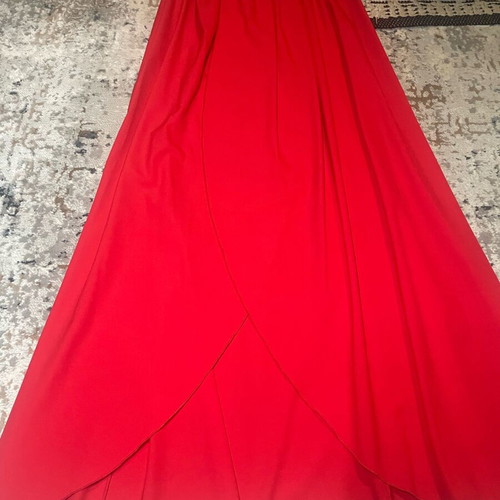 Long red skirt like new, size M/L