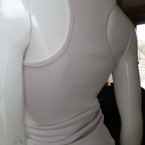 Sports Style Blouse like new, elastic, one size, black and beige
