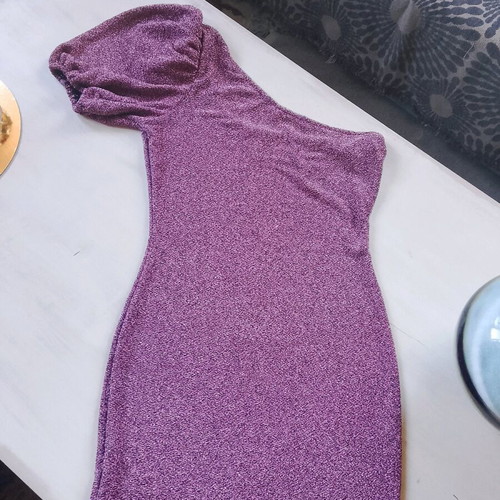 Mango mini dress new, pink and silver, size XL