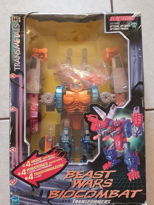 Transformers Beast Wars Transmetals 2 Optimal Optimus figure used with weapon and missiles