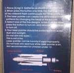 Laser pointer sealed and unused