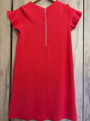 Girls' dress size 140 cm like new, red