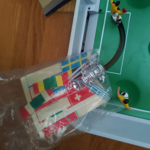 Soccer World small tabletop foosball used with all accessories