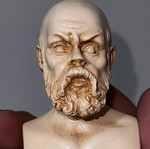Socrates figurine, 8cm, solid material