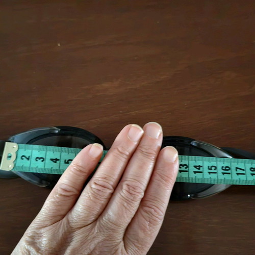 Swimming goggles like new with black lenses