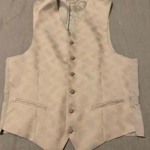 Manuel suit with vest very light blue like new