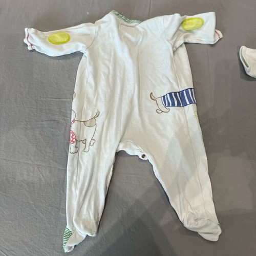 Baby rompers used, pack of 2, 3-6 months, cotton