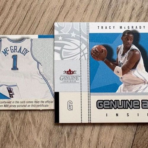 2003-04 Fleer Tracy McGrady Game-Worn Jersey Patch Card like new