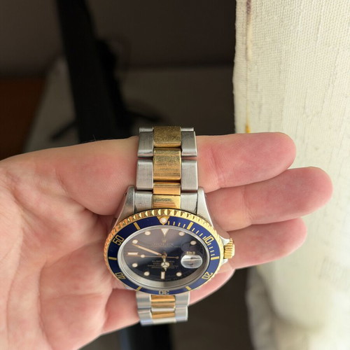 Rolex Submariner 16613 Two Tone Bluessy watch like new