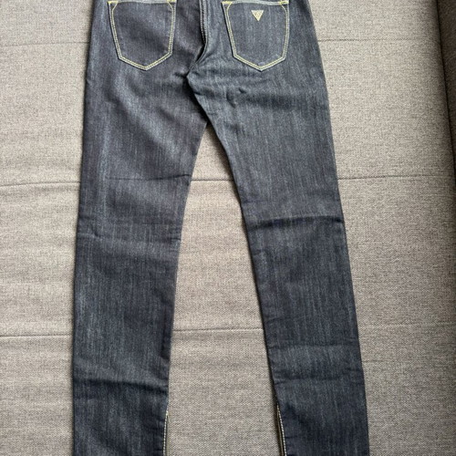 Guess women's vintage jeans like new, size S, blue with gold stitching