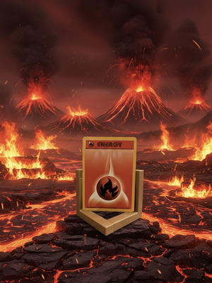 Energy Fire Pokemon Base Set σαν καινούργιο