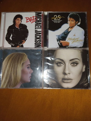 Michael Jackson Adele Combo 4 Pop Albums new, original CDs